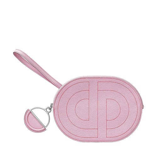 【包税】HERMES/爱马仕 In-the-Loop To Go系列 女士森林锦葵山羊皮带护套拉链手拿袋H077743CJX9